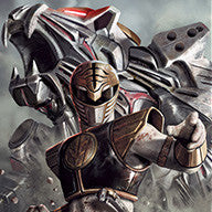 Power Ranger litho now available!  White Ranger by Carlos Dattoli