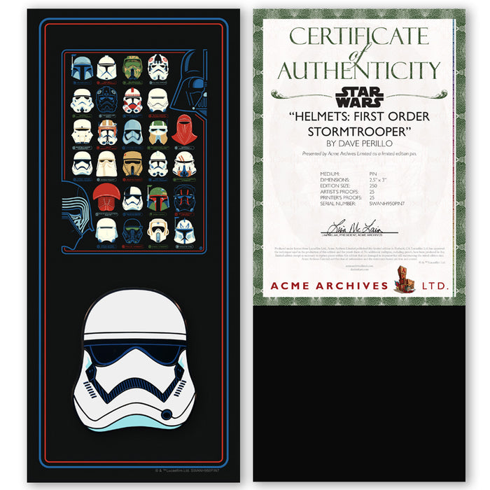 Helmets: First Order Stormtrooper Collectible Pin