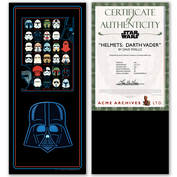 Helmets: Darth Vader Collectible Pin