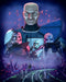 A stylized sci-fi artwork featuring Captain Rex  in the center with three Clone Troopers  in front of him, set against a dark purple and blue alien landscape with glowing red lights and a curved path in the foreground.