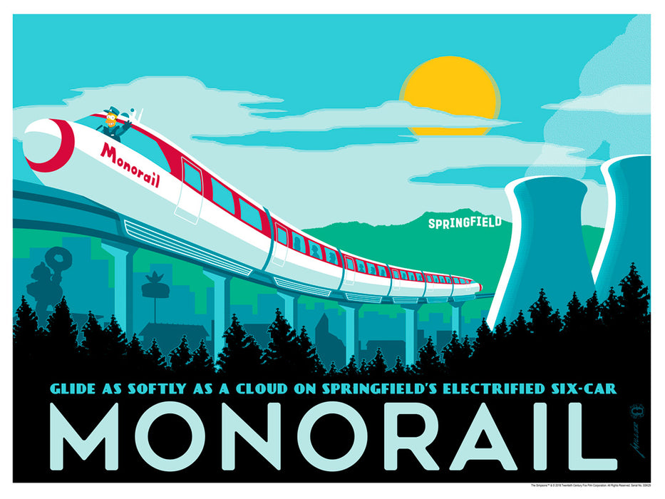Monorail by Brian Miller | The Simpsons Comic-Con 2018 New Release