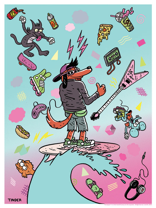 Poochie by Jeremy Tinder | The Simpsons print