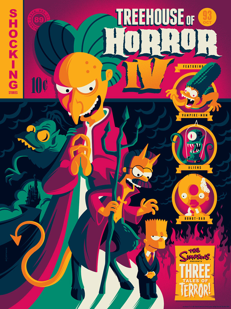 Treehouse of Horror IV variant by Tom Whalen | The Simpsons — Dark Ink